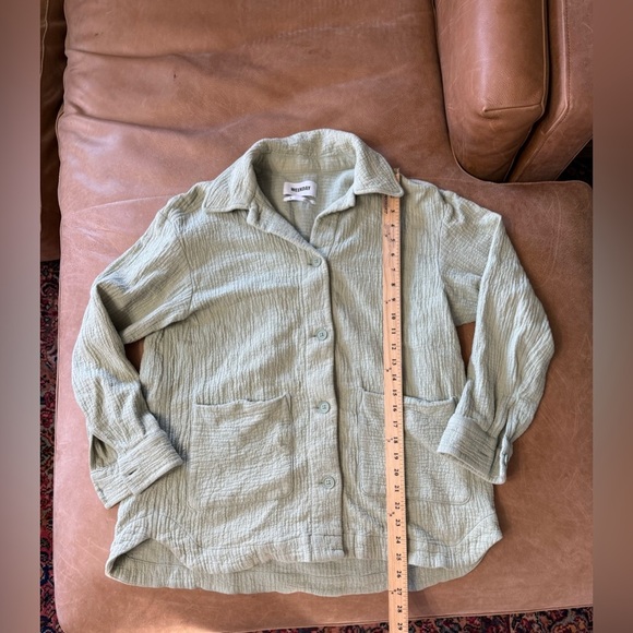 Weekday Crystal Indoor Jacket Light Green Women’s Size Medium - Picture 3 of 9